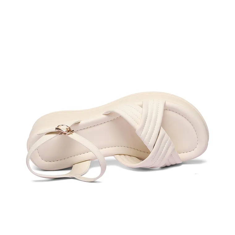 Golden Silk Rabbit One Strap Sandals Women's-11