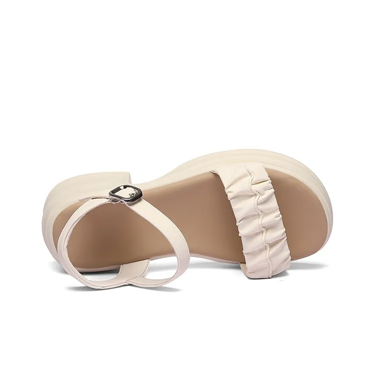 Golden Silk Rabbit Strap Sandals Women's-2