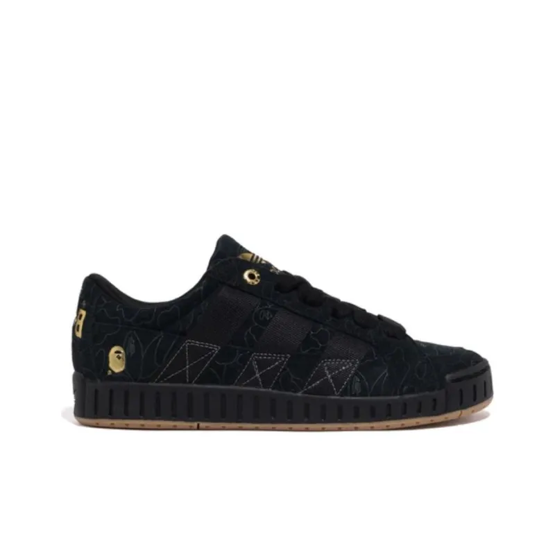 BAPE BLACK x Adidas Originals NRTN Anti Slip Wear Resistant Low Top Skateboard Shoes Men's Black-1
