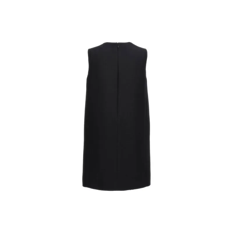 DIOR Sleeveless Dress Women's Black-1