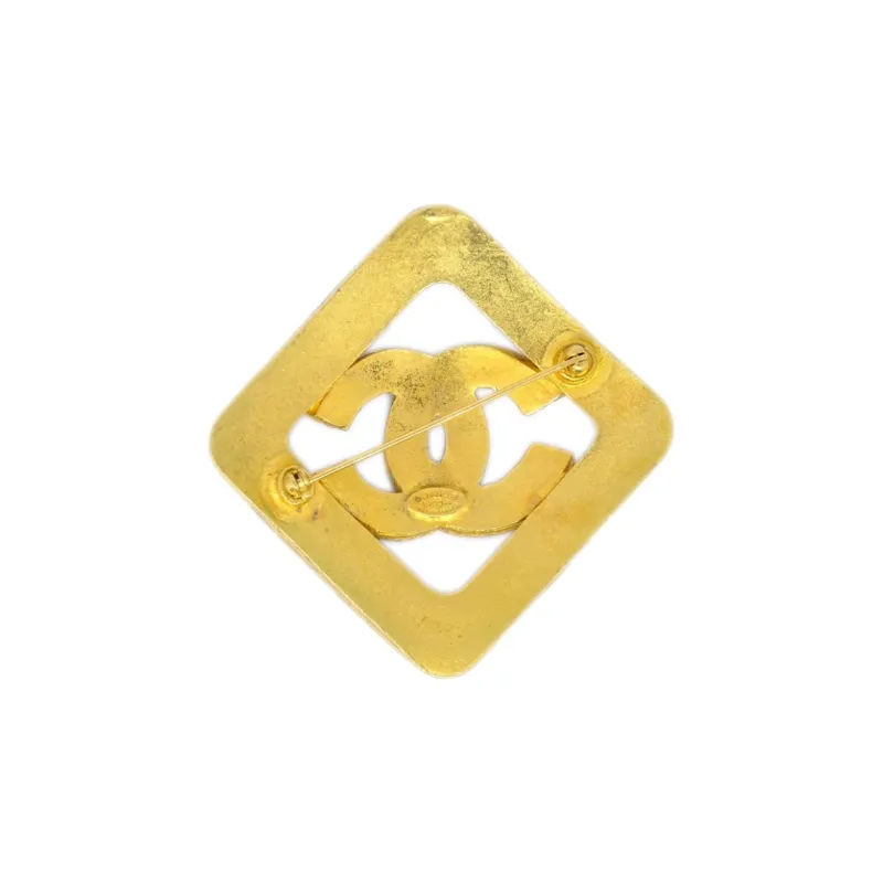 CHANEL 1994 Cc Rhombus Brooch-1