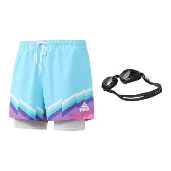 PEAK Swimming Sets Polyester Beach Pool Men's Blue