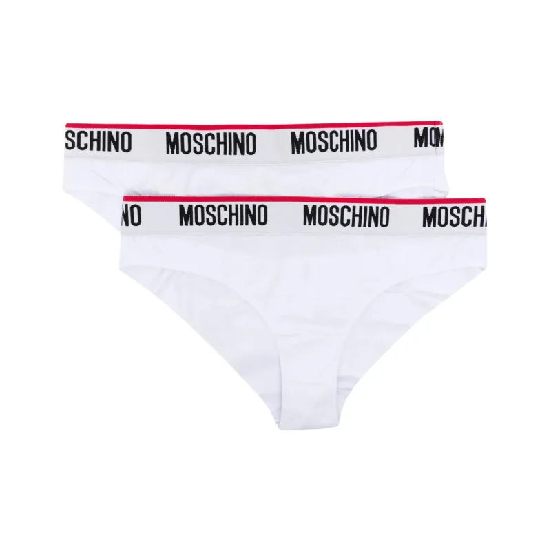MOSCHINO Logo strap Briefs Pack Of Two-0