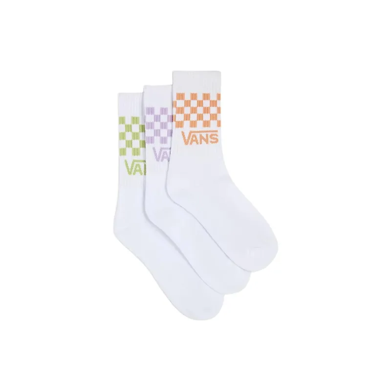 Vans Classic Check Crew Socks 3 Pair Mid-Calf Socks Unisex 3 Pack-1