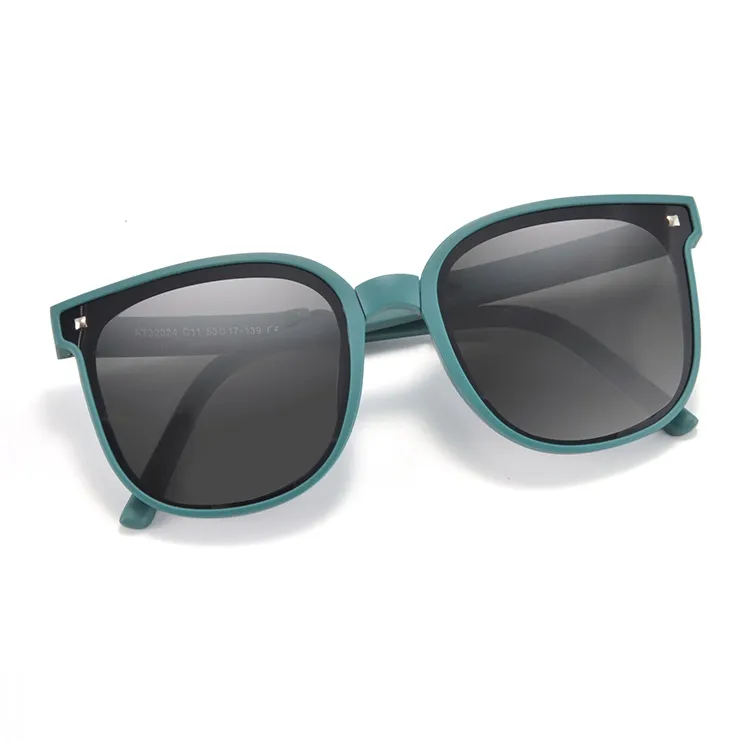 Cornstone TR90 Square Sunglasses Kids' Matte Orange Matte Pink Matte Blue Matte Green Frosted Black-10