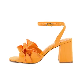 Larroude Selena Strap Sandals 7.5cm Women's Mango Color