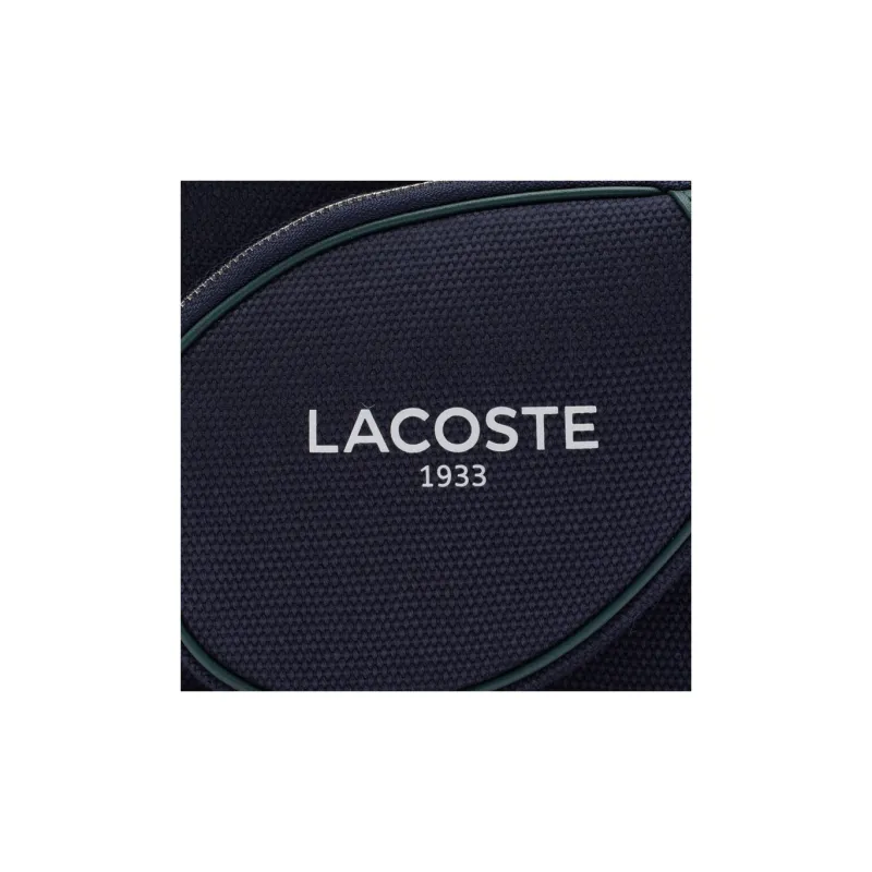 LACOSTE Cotton Crossbody Bag Shoulder Bag Unisex Blue-4