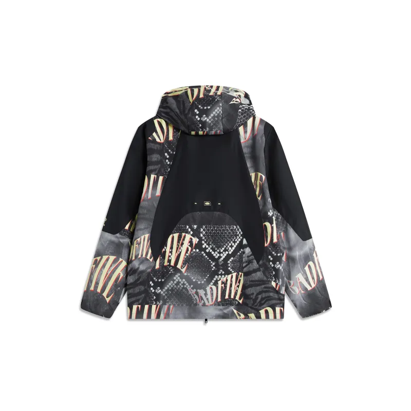 LiNing Trench Coat Men's Black All Over Print-1