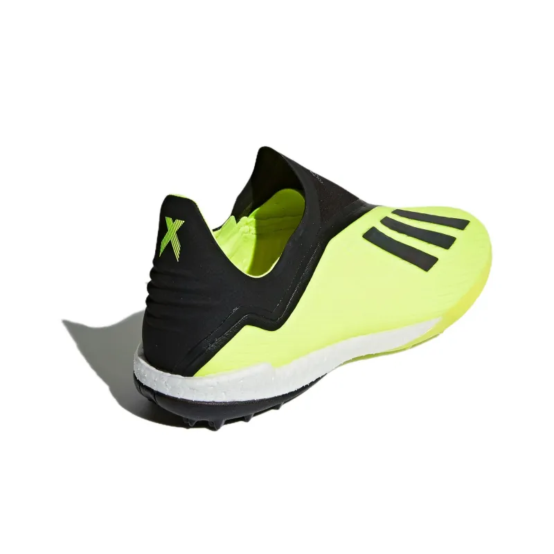 Adidas X Tango TF Rubber Broken Studs Slip-Resistant Breathable Soccer Shoes Men's Yellow Black-4
