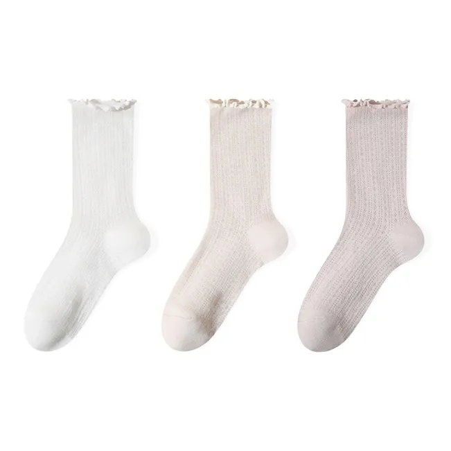 Moremoli Mid Calf Socks Women's 3 Pack-3