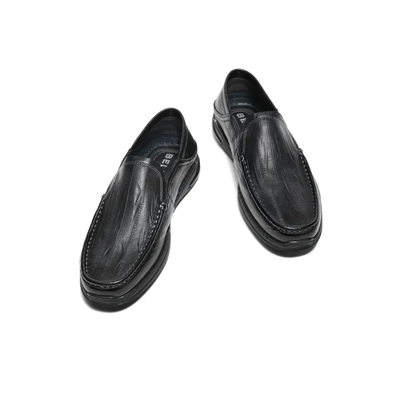 BELLE Gommino Loafers Men's Black-2