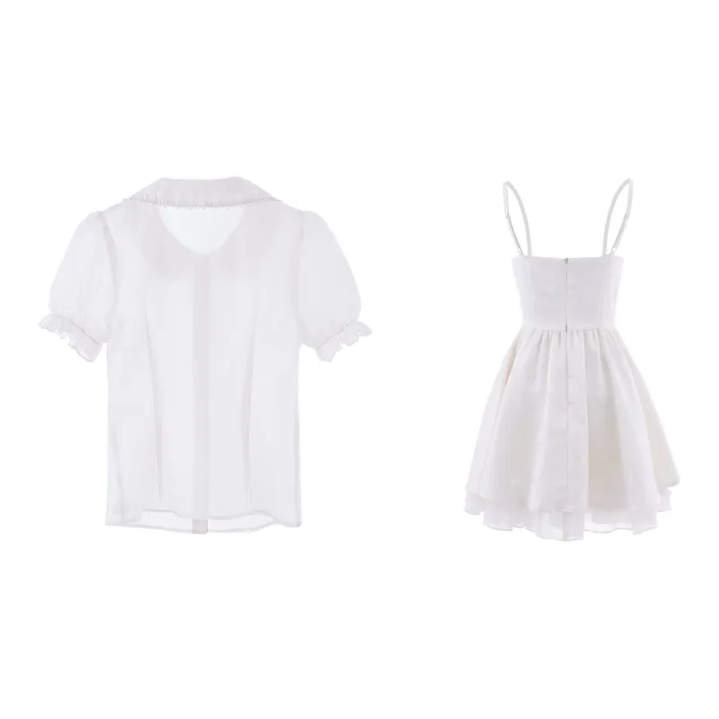 Blovelan Skirt Set Women's Apricot-1