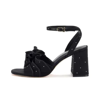 Larroude Selena Strap Sandals 7.5cm Women's Black