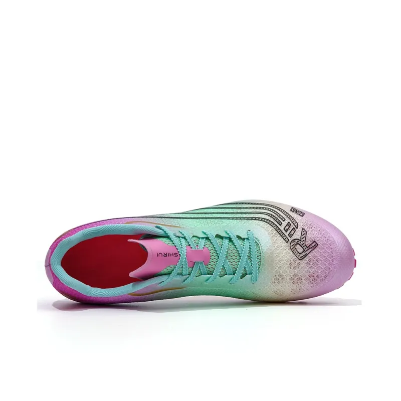 KZANSI Slip-Resistant Breathable Impact-Resistant Low-Top Steel Stud Sprint Running Shoes Unisex-6