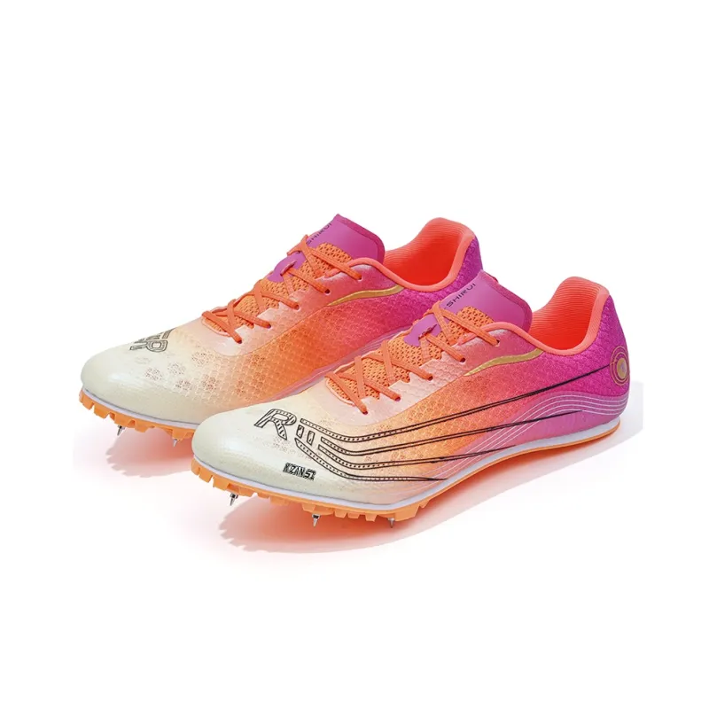 KZANSI Slip-Resistant Breathable Impact-Resistant Low-Top Steel Stud Sprint Running Shoes Unisex-13