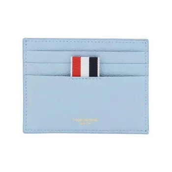 THOM BROWNE· Cow Leather Card Holder Men's Light Blue