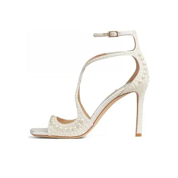 Jimmy Choo Azia 95mm Pearl-embellished Sandals