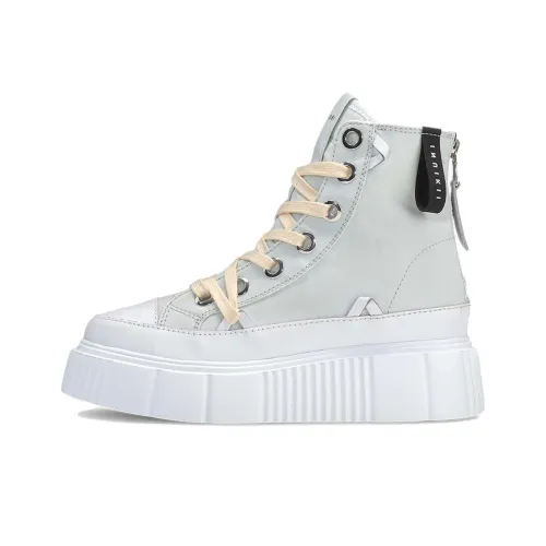 Inuikii Canvas Shoes Women's High-Top White