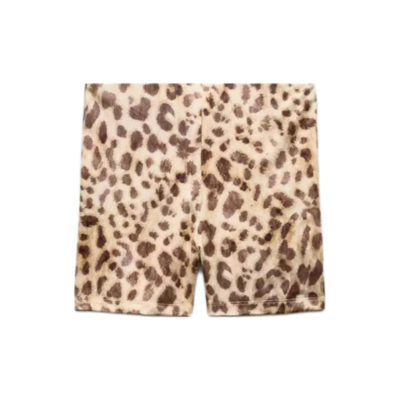 ZARA Casual Shorts Women's Leopard Print-1