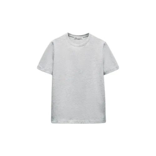 ZARA T-Shirts Women's Marbled Gray