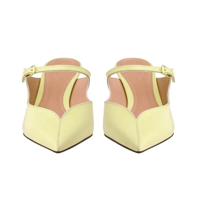 Zimmermann Closed Toe Slippers 6.5cm Women's Lemon-3