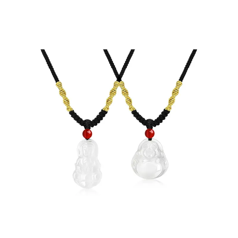 MOONS FAME Chalcedony Necklaces Unisex-24