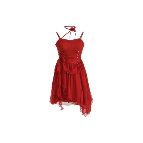 Snbl Slip Dresses Women's Red