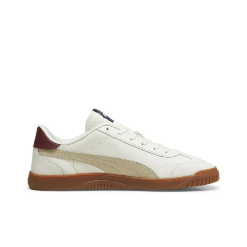 PUMA Club 5v5 Anti-Slip Wear-Resistant Low-Top Casual Shoes Men's White Beige-1