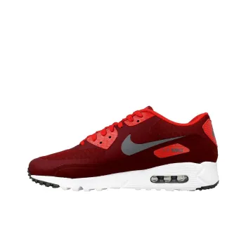 Nike Air Max 90 Anti Slip Wear Resistant Low Top Running Shoes Men's Red