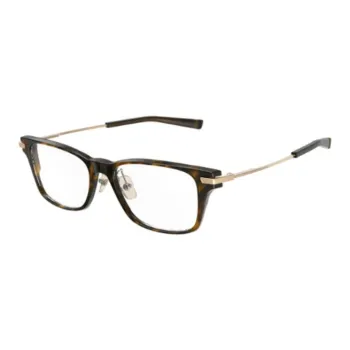 Four Nines Pure Titanium Plate Rectangular Eyeglass Frames Unisex Brown
