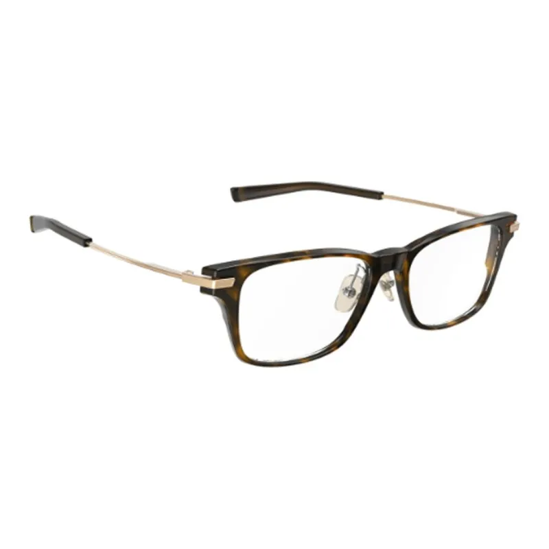 Four Nines Pure Titanium Plate Rectangular Eyeglass Frames Unisex Brown-1