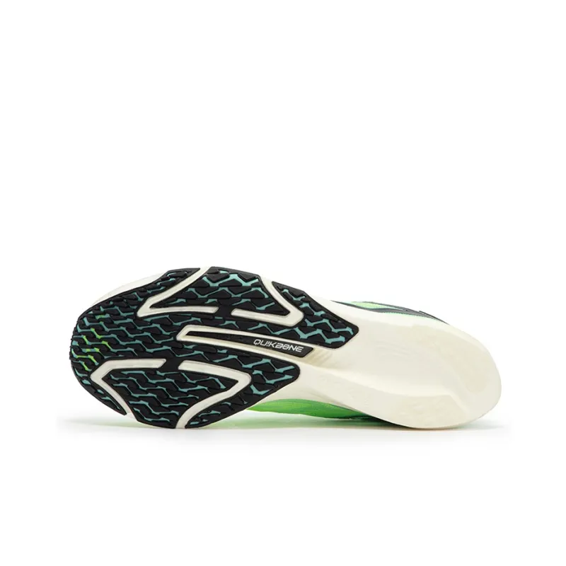 361° Cushioning Anti-Slip Wear-Resistant Breathability Low-Top Running Shoes Unisex Fluorescent Glossy Finish Green-4