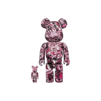 BE@RBRICK Marvel 80TH Anniversary Red Multicolor