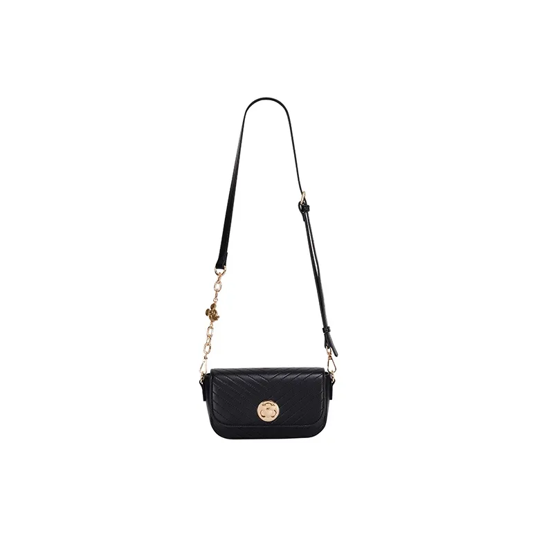 Disney PU Small Square Bag, Crossbody Bag, Shoulder Bag Medium Size Women's White/Black-7