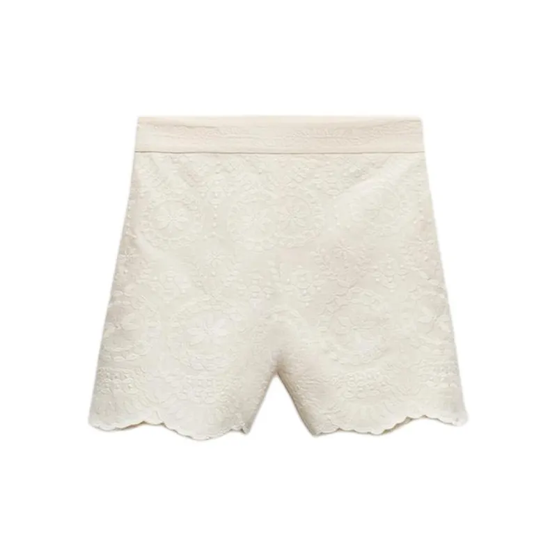 ZARA Casual Shorts Women's White-1