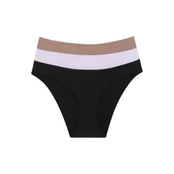 CK/Calvin Klein 3 PACK BIKINI LOW-RISE DIPPED Underpants Europe Version Women's 3 Pack