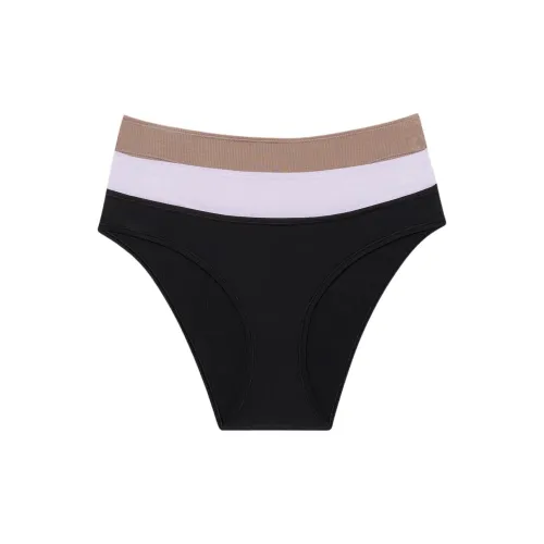 CK/Calvin Borsetta 3 PACK BIKINI LOW-RISE DIPPED Underpants Europe Version Women's 3 Pack