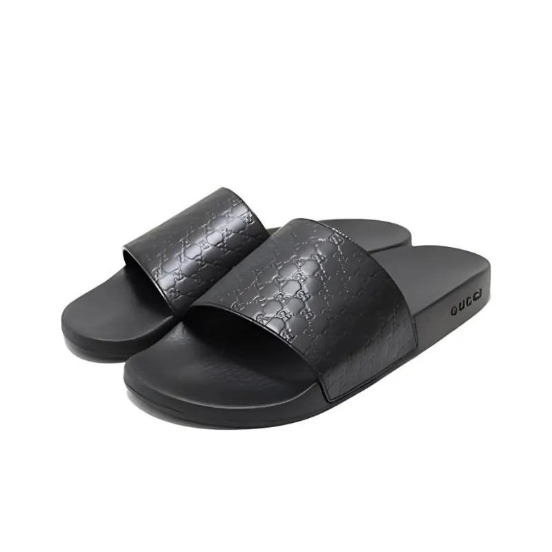 GUCCI MicroGUCCIssima Slide Black-2