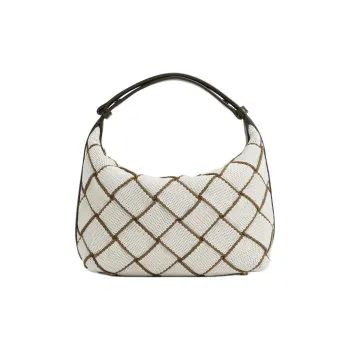 Bottega Veneta Polyester Handbag, Shoulder Bag Mini Women's Natural & Khaki