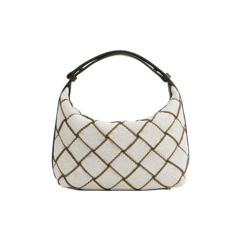 Bottega Veneta Polyester Handbag, Shoulder Bag Mini Women's Natural & Khaki-0