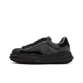FANZAO Anti Slip Wear Resistant Low Top Casual Shoes Unisex Black