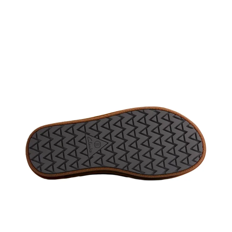 Clarks Quiet Slip-Resistant Abrasion-Resistant Slide Slippers Men's Gray-5