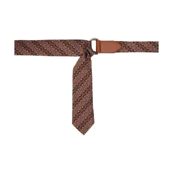 DRIES VAN NOTEN Jacquard Pattern Belt Men's Multicolor Width 5.5CM
