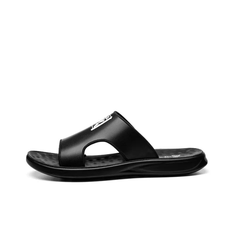 MEXICAN EVA Slip Resistant Abrasion Resistant Slide Slippers Men's Black-0