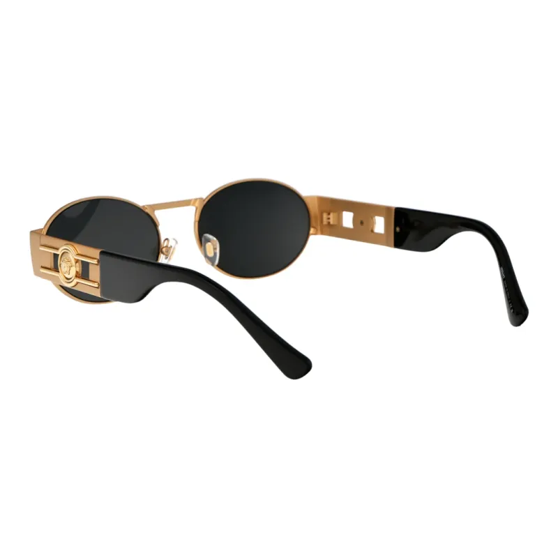 VERSACE Medusa Deco Oval-frame Sunglasses-3