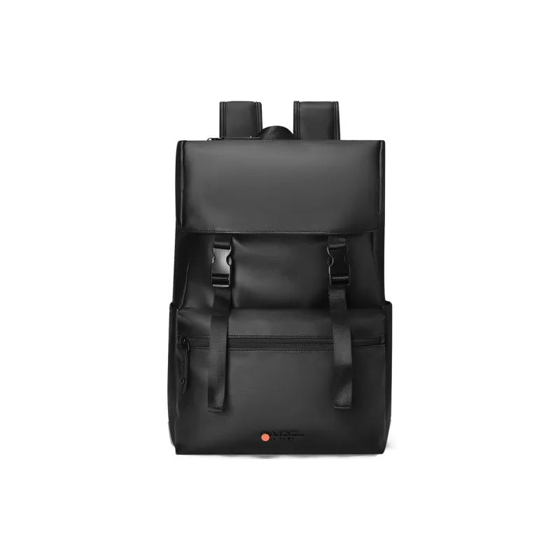 ONRF PVC Backpacks Travel Bags Large Size Unisex Cool Black-1