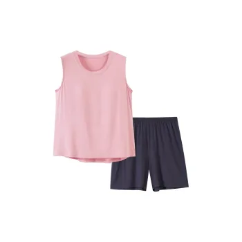 The Story Of The Flower Season Pajama Set Women's Dark Pink