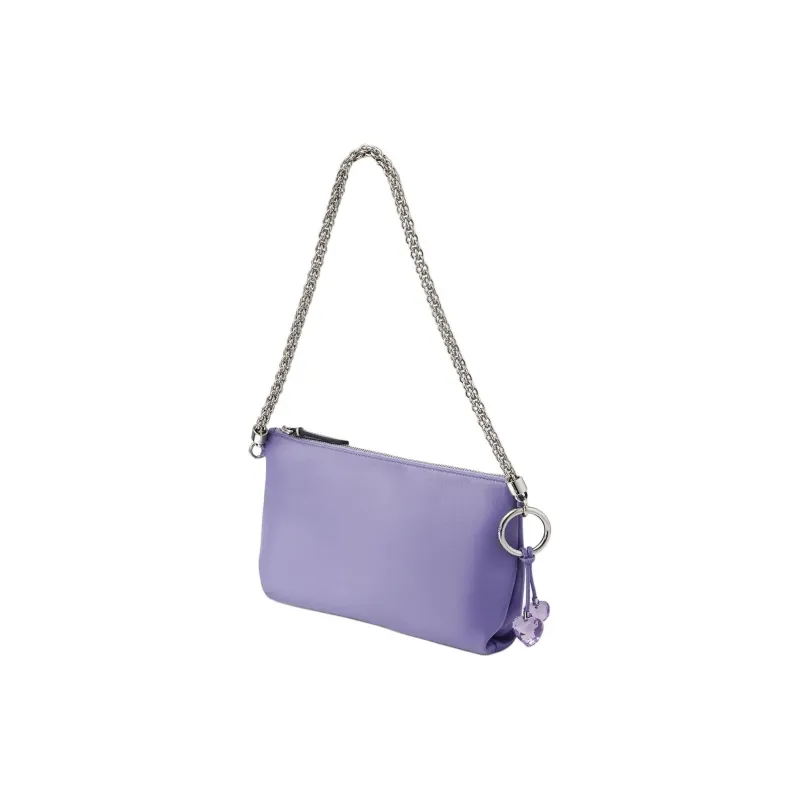 Jimmy Choo Leather Clutch One Shoulder Handbag Mini Women's Tanzanite Blue-2