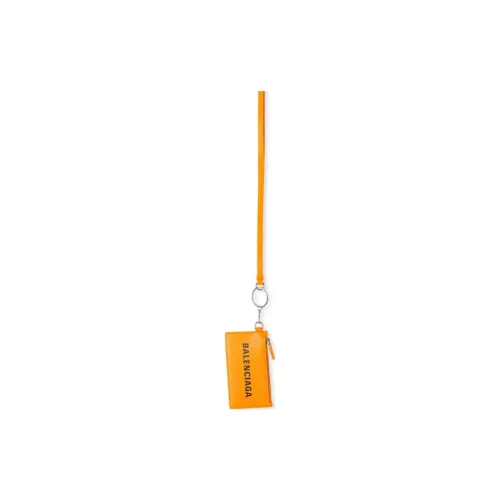 Balenciaga Calfskin Keychains Unisex Yellow