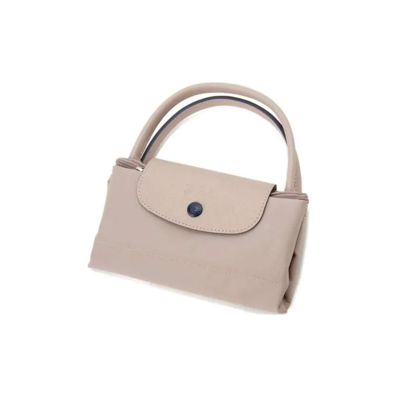 LONGCHAMP Le Pliage Polyurethane, Cow Leather, Canvas Bag, Dumpling Bag, Handbag Trumpets Women's Pink-1